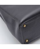 Sac Cerf Executive Tote Cuir Grainé Noir - 36 x 24 x 15 cm