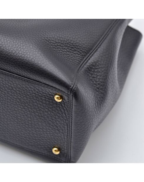 Sac Cerf Executive Tote Cuir Grainé Noir - 36 x 24 x 15 cm