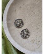 Boucles d'Oreilles Vintage argentées