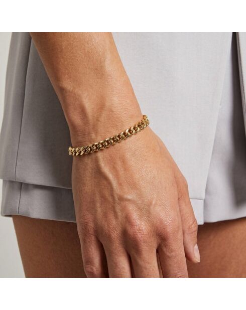 Parure collier et bracelet dorée