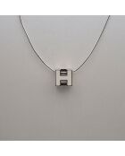 Collier Cage d'H argenté
