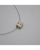 Collier Cage d'H argenté
