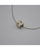 Collier Cage d'H argenté