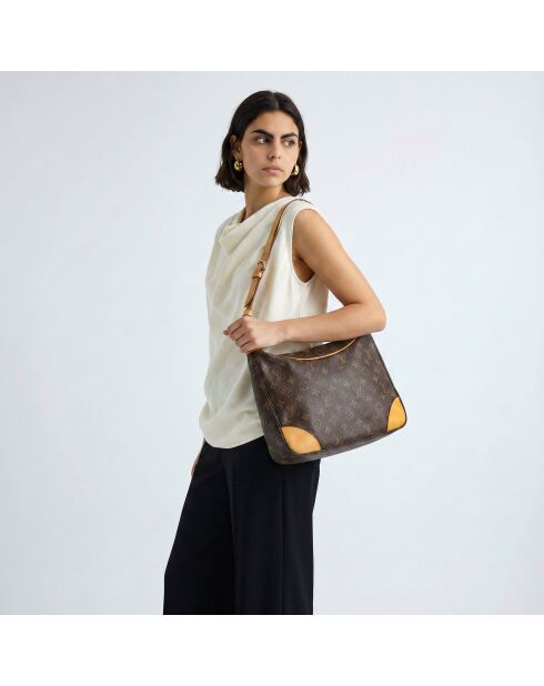 Sac à main Boulogne 30 Monogramme marron foncé - 31 x 26 x 10 cm
