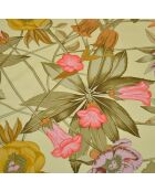 Foulard Flora Graeca crème et jaune pâle - 88 x 88 cm