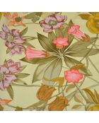 Foulard Flora Graeca crème et jaune pâle - 88 x 88 cm