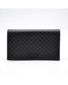 Sac portefeuille à chaîne Microguccissima noir - 20 x 11,5 x 3 cm