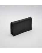 Sac portefeuille à chaîne Microguccissima noir - 20 x 11,5 x 3 cm