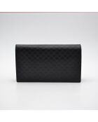 Sac portefeuille à chaîne Microguccissima noir - 20 x 11,5 x 3 cm