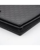 Sac portefeuille à chaîne Microguccissima noir - 20 x 11,5 x 3 cm