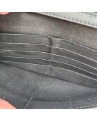 Sac portefeuille à chaîne Microguccissima noir - 20 x 11,5 x 3 cm