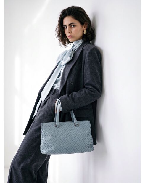Sac Intrecciato bleu - 30 x 18,5 x 16 cm