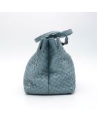 Sac Intrecciato bleu - 30 x 18,5 x 16 cm