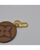 Porte-clés Monogram Reverse bijou de sac & monogramme marron - D: 8 cm
