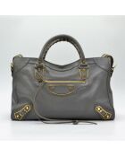 Sac City Metallic Edge gris foncé - 37 × 24,5 × 11,5 cm