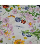 Foulard Flora multicolore - 85 x 85 cm