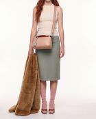 Sac à main By The Way Medium Cuir Tricolore beige rosé - 26 x 17 x 12 cm