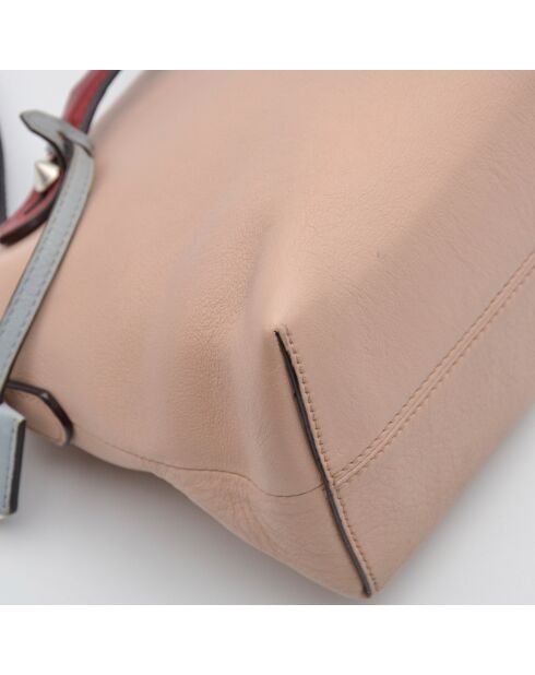 Sac à main By The Way Medium Cuir Tricolore beige rosé - 26 x 17 x 12 cm