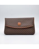 Pochette vintage toile Macadam brune - 32 x 18 x 4 cm
