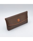 Pochette vintage toile Macadam brune - 32 x 18 x 4 cm