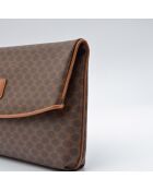 Pochette vintage toile Macadam brune - 32 x 18 x 4 cm