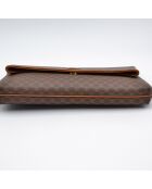 Pochette vintage toile Macadam brune - 32 x 18 x 4 cm