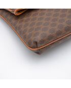 Pochette vintage toile Macadam brune - 32 x 18 x 4 cm