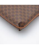 Pochette vintage toile Macadam brune - 32 x 18 x 4 cm