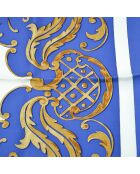 Foulard Cheval Turc bleu roi - 88 x 88 cm