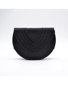 Sac vintage satin noir - 22,5 x 17,5 x 5,5 cm