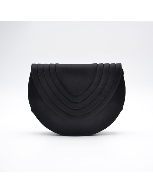 Sac vintage satin noir - 22,5 x 17,5 x 5,5 cm