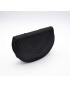 Sac vintage satin noir - 22,5 x 17,5 x 5,5 cm