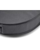 Sac vintage satin noir - 22,5 x 17,5 x 5,5 cm