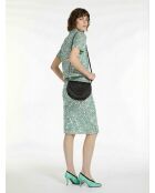 Sac vintage satin noir - 22,5 x 17,5 x 5,5 cm
