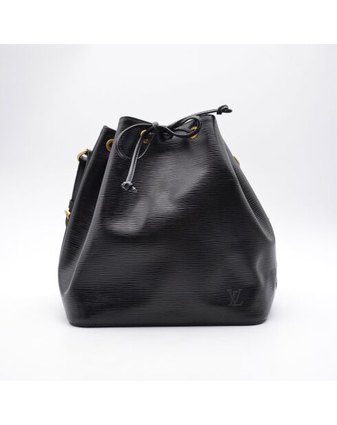 Sac Noé moyen modèle cuir Épi noir - 27 × 32 × 19 cm