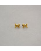 Boucles d'oreilles Puces d'oreilles Triomphe vintage dorée