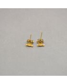 Boucles d'oreilles Puces d'oreilles Triomphe vintage dorée