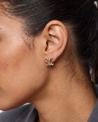 Boucles d'oreilles Puces d'oreilles Triomphe vintage dorée