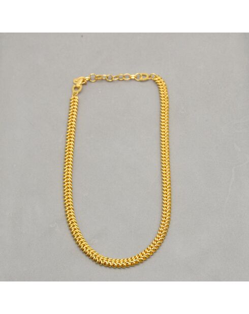 Collier chaîne vintage plaqué or doré
