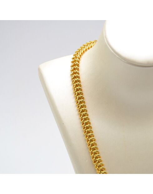 Collier chaîne vintage plaqué or doré