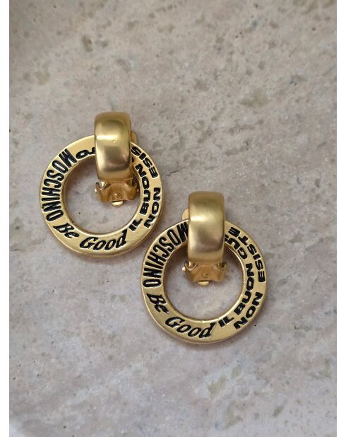 Boucles d'Oreilles Vintage dorées