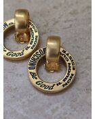 Boucles d'Oreilles Vintage dorées