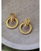 Boucles d'Oreilles Vintage dorées