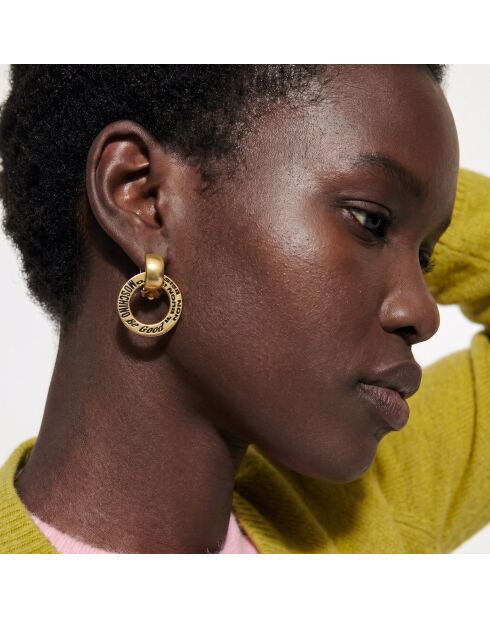 Boucles d'Oreilles Vintage dorées