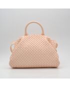 Sac Intrecciato rose poudré - 30 x 22,5 x 10 cm