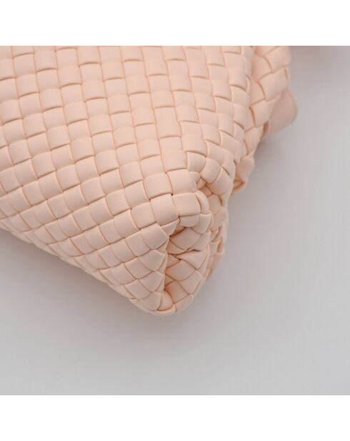 Sac Intrecciato rose poudré - 30 x 22,5 x 10 cm
