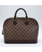 Sac à main Alma PM toile Damier Ébène - 32 x 24 x 16 cm