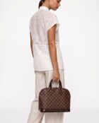 Sac à main Alma PM toile Damier Ébène - 32 x 24 x 16 cm
