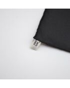 Foulard Petit Bandana Soie noir - 42 x 42 cm