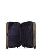 Set van 3 lichtbruine Nais ABS koffers - 75 x 47 x 29 cm